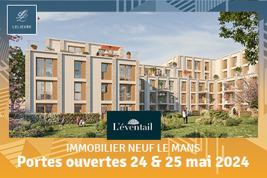 Immobilier neuf Le Mans, portes ouvertes L'éventail 24-25 mai 2024