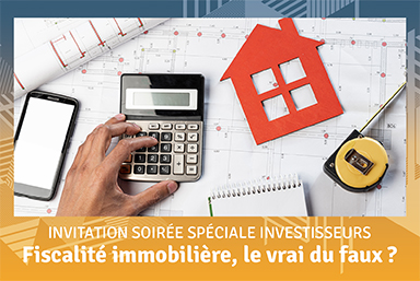 Invitation soirée privée investissement immobilier et fiscalité Le Mans