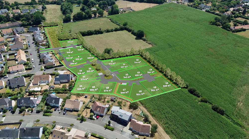LELIEVRE terrains à vendre à Sargé-lès-Le-Mans lotissement