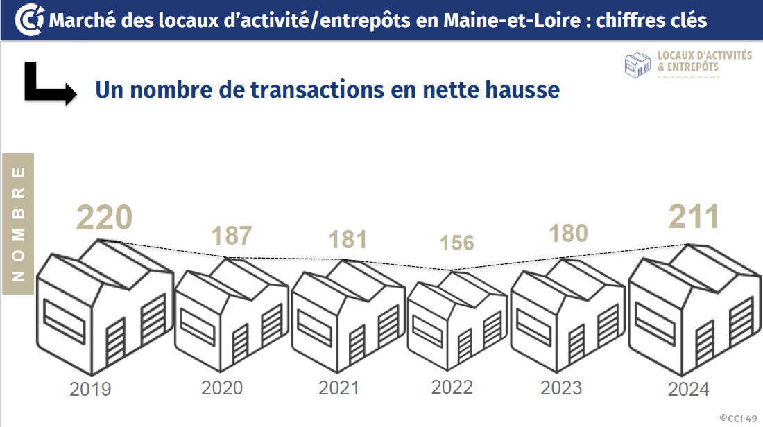 Marché des locaux d'activité maine et loire 2024