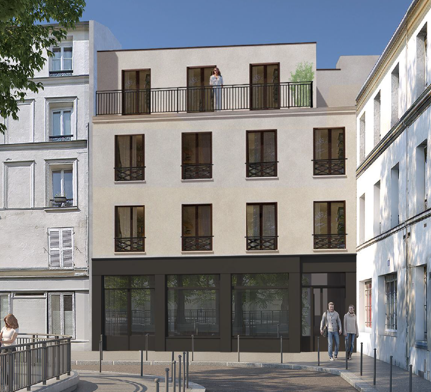 Appel d'offres résidence neuve Paris 20 rue Galleron 12 logements