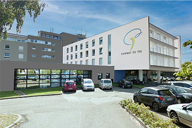 Clinique du Pré Le Mans Sarthe après travaux de réhabilitation et aménagement