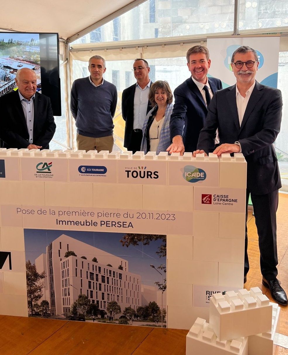 Immobilier neuf : Pose des premières pierres du futur quartier Rive Sud à Tours