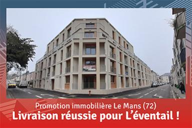 Livraison réussie des appartements neufs de la résidence L'éventail Le Mans