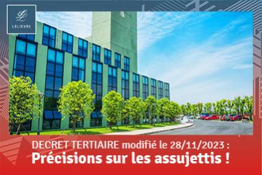 Modification du décret tertiaire, arrêté du 28 novembre 2023