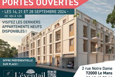 Portes ouvertes septembre 2024 résidence L'éventail Le Mans