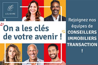 Offre d'emploi conseiller immobilier transaction LELIEVRE