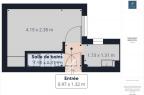 Vente - Appartement 1 pièces 16 m<sup>2</sup>