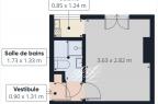 Vente - Appartement 1 pièces 15 m<sup>2</sup>