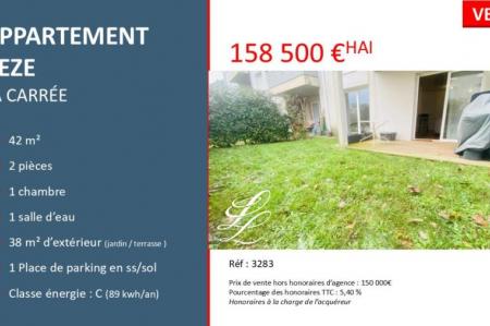 Vente - Appartement 2 pièces 43 m<sup>2</sup>