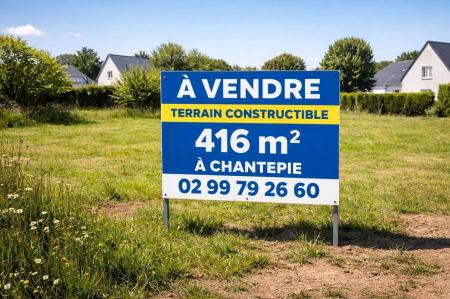 Vente - Terrain 416 m<sup>2</sup>