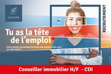 offre d'emploi LELIEVRE Immobilier conseiller immobilier transaction