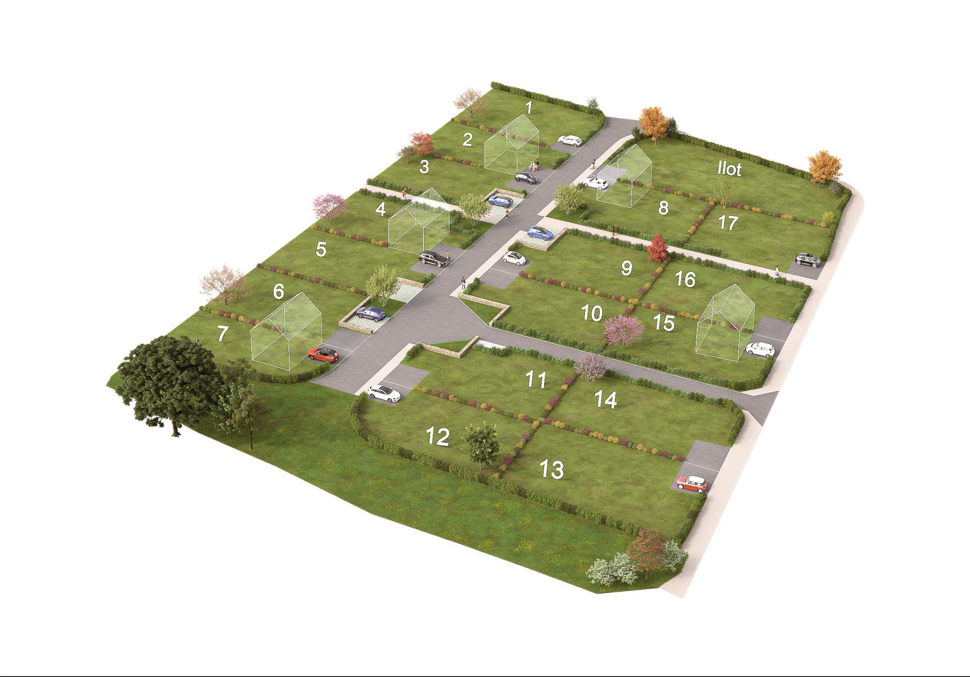 Plan 3D du programme Le Val du Couesnon